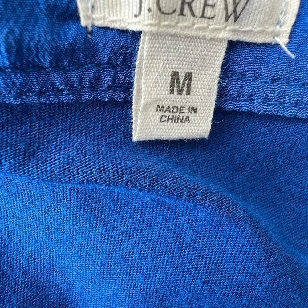 J.Crew women’s size M, elbow length sleeve, blue top